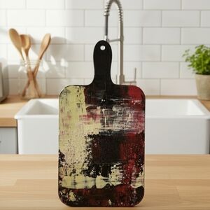 Handcrafted Charcuterie Board Table Tray Decor Artwork HandPainted Abstract